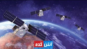 عکس شاخص چندین ماهواره به دور زمین