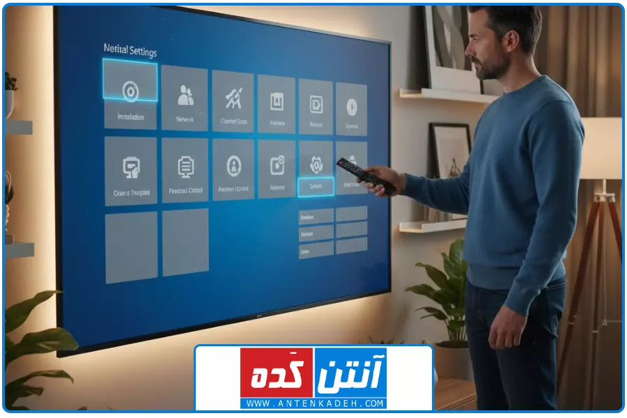 یافتن گزینه | ریست فکتوری رسیور