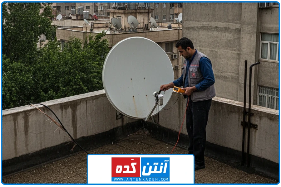 علت قطعی | نصب ماهواره در شهرک گلستان