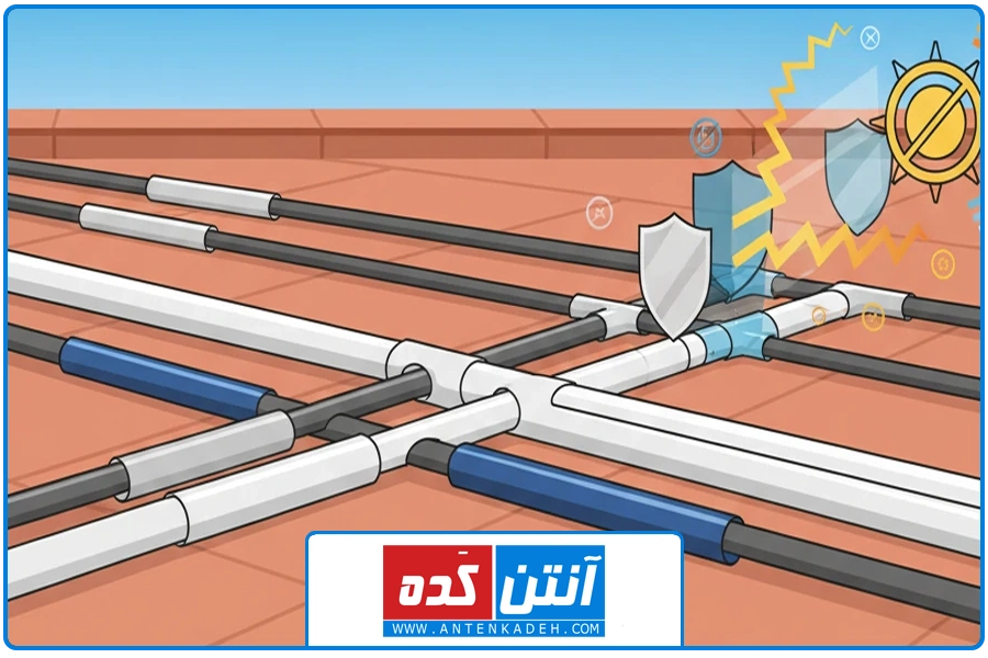 محافظت در برابر آفتاب | نصب ماهواره در آپادانا