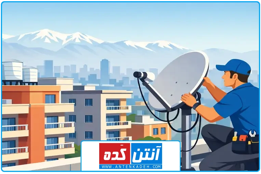 تصویر شاخص | نصب ماهواره در مرزداران