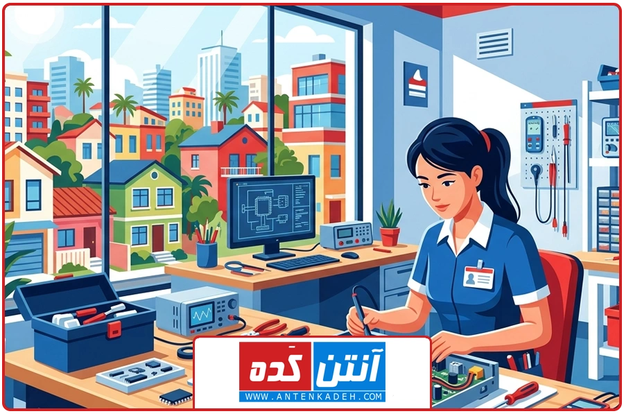 تصویر شاخص | تعمیر رسیور در شهرک نفت