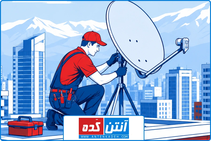 محاسبه هزینه | نصب ماهواره مجتمع غرب تهران