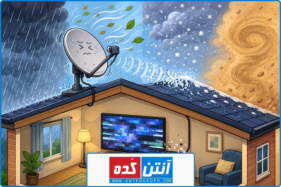 تعمیر رسیور در کن | تأثیر شرایط آبوهوایی بر نویز تصویر ماهواره