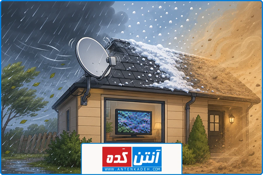 تعمیر رسیور در کن | تأثیر شرایط آبوهوایی بر نویز تصویر ماهواره