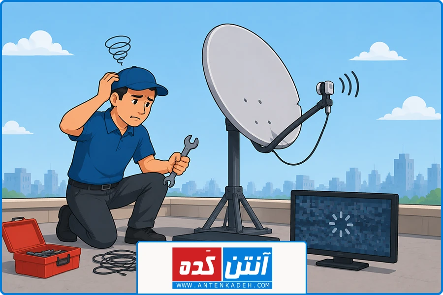 نصب ماهواره در شهرک غرب | مشکلات رایج در نصب و تنظیم ماهواره
