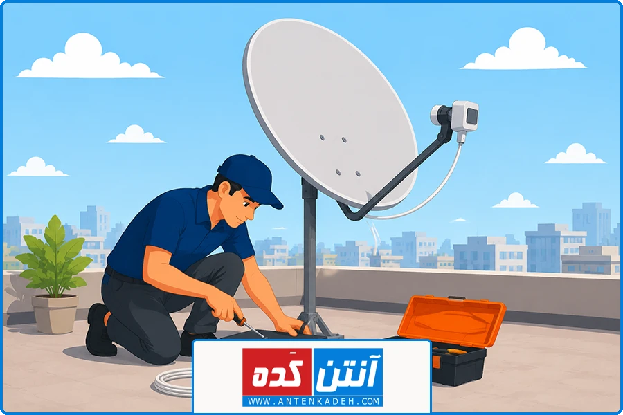 نصب ماهواره در شهرک غرب | نصب و راهاندازی انواع دیش و گیرنده