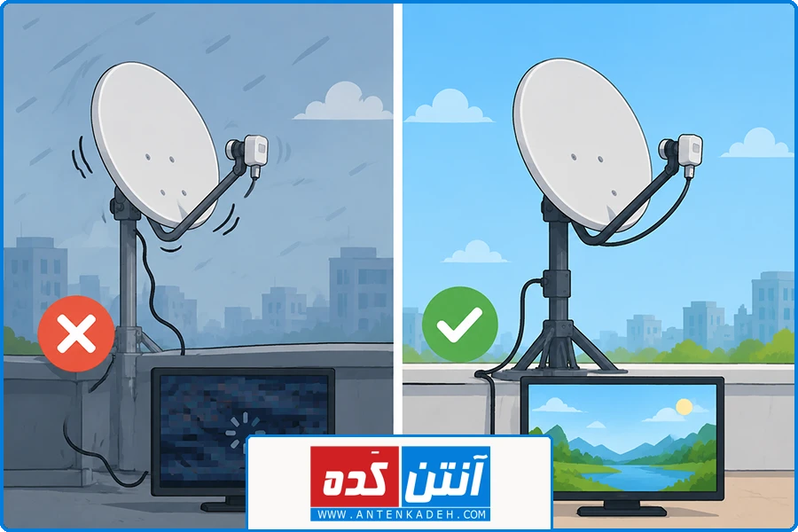 نصب ماهواره در شهرک غرب | کاهش احتمال خرابی و نیاز به تعمیر