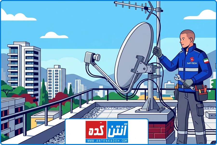 جلوگیری از نصب های غیر استاندارد | نصاب ماهواره کامرانیه