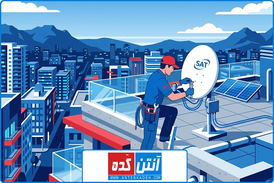 تصویر شاخص | نصاب ماهواره کامرانیه