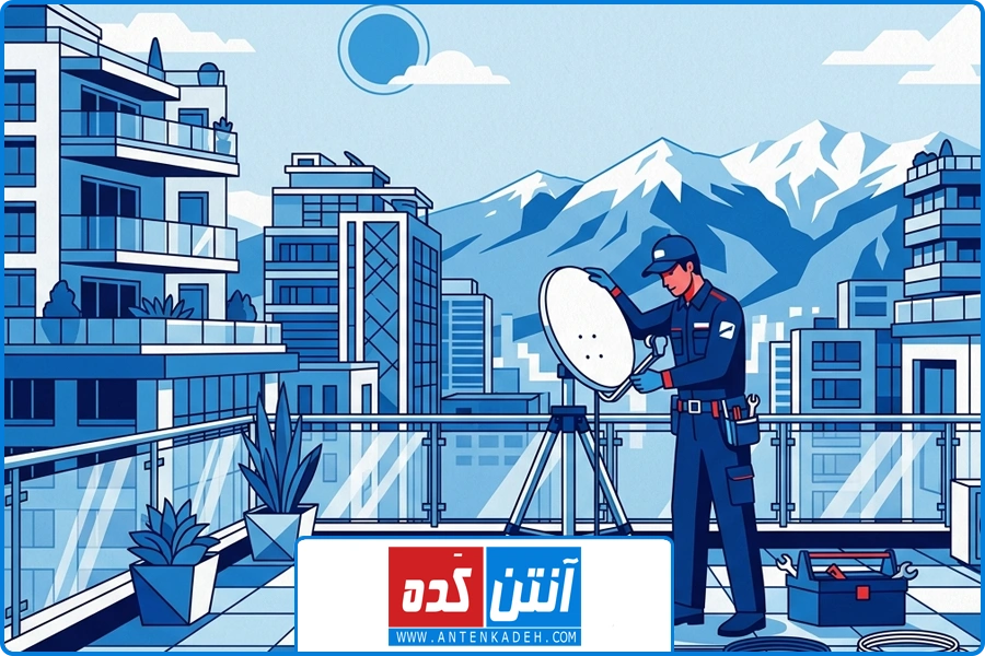 استفاده از تجهیزات استاندارد | نصاب ماهواره کامرانیه